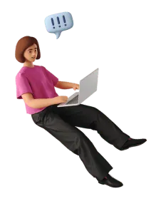 Nome Negativado Indevidamente 62d5a5d98ff2bf5c871c4873 woman sitting in front of laptop 3d