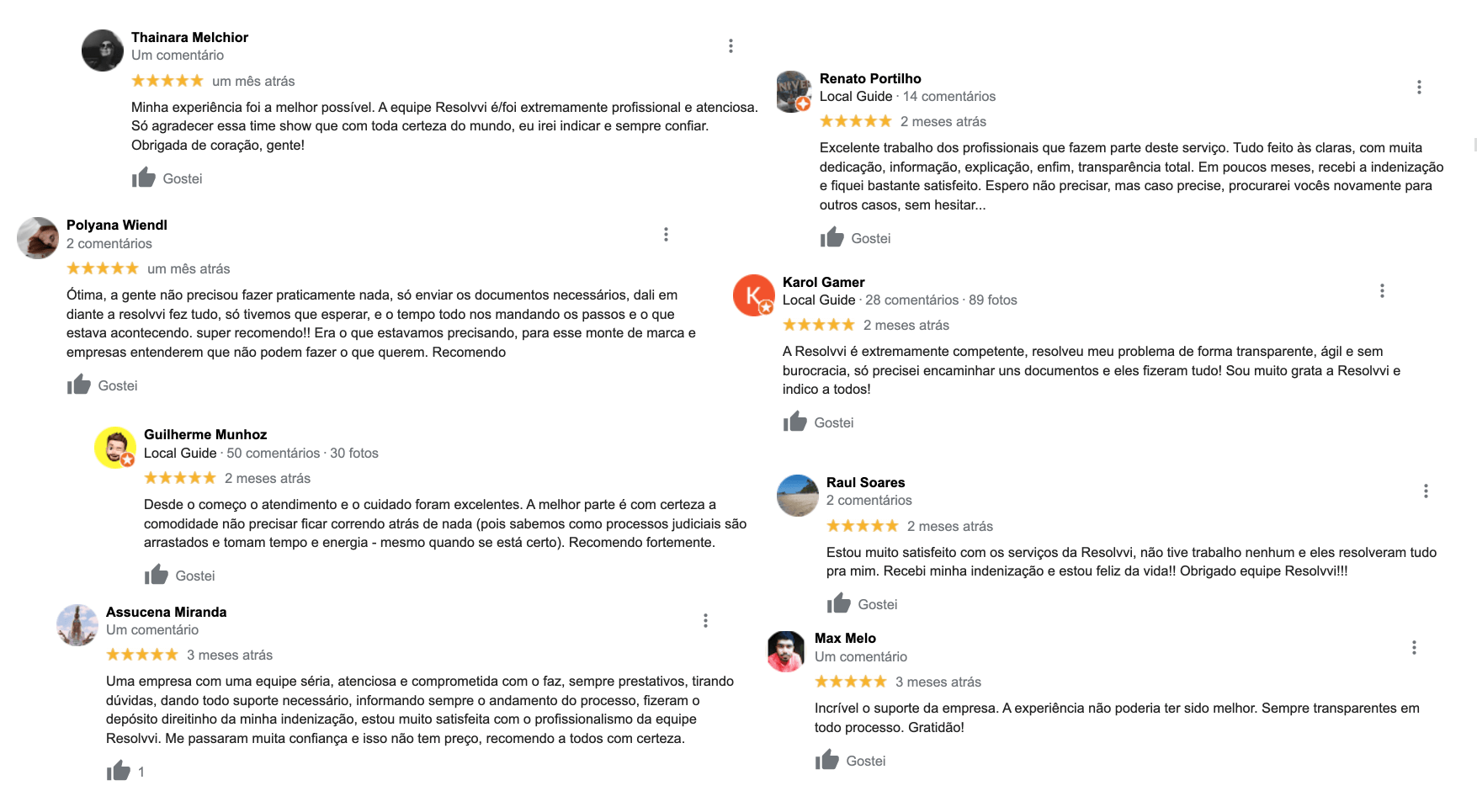 depoimentos