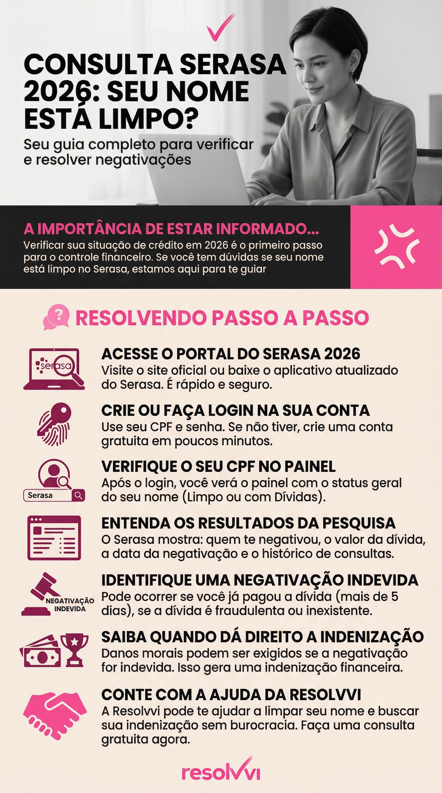 Passo a passo como consultar nome sujo no serasa em 3 passos